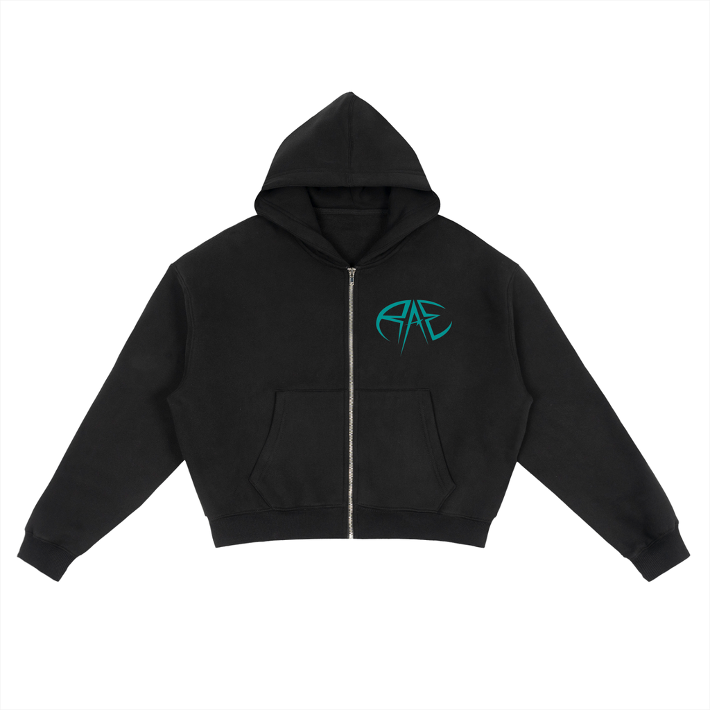Siren Zip-Up Boxy Hoodie